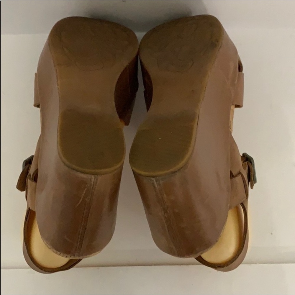 Authentic Kork-Ease designer leather wedge sandals Sz 10 - Picture 8 of 9